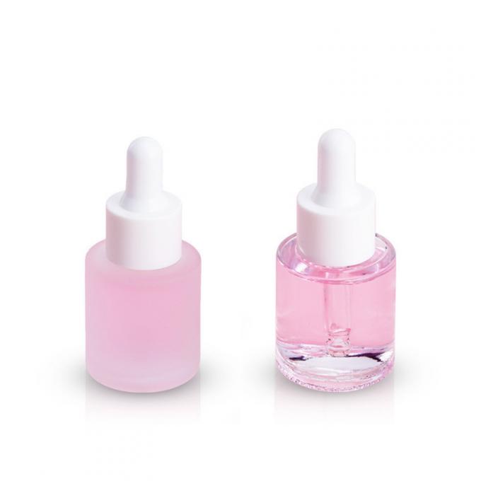 Simple Round Glass Foundation Bottle with Free Samples Transparent Glossy Finish 2