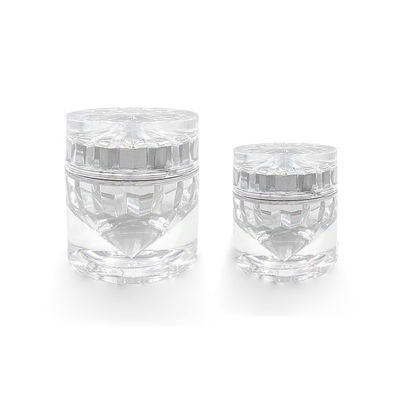 15g 30g Kosmetikverpackungsglas Luftlose Plastikcreme-Glas mit zwei Größen
