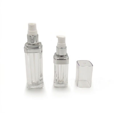 PMMA klare leere Grundflasche mit Pumpe recycelbar 15/30/50ml