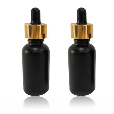 High-End-Kosmetikverpackung Flasche Schwarze Tinktur Flasche undicht