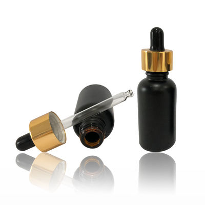 High-End-Kosmetikverpackung Flasche Schwarze Tinktur Flasche undicht