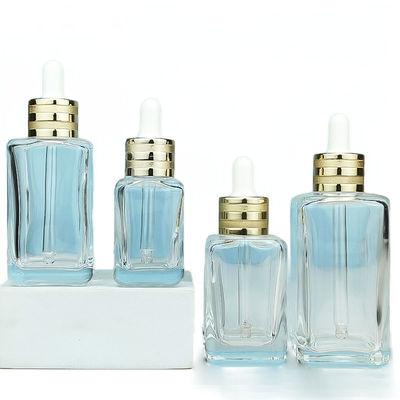 OEM ODM 50 ml Glas Tropffflaschen Recycelbare leere Hautpflegeflaschen