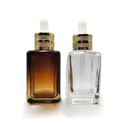 Exquisite 30 ml 50 ml leere Flaschen mit ätherischem Öl Glas-Kosmetik-Tropffflasche