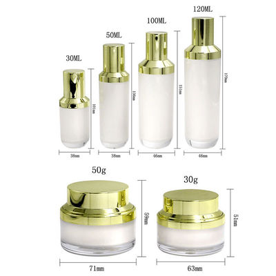 Anpassung Kosmetikbehälter Set Pumpe Flasche und Kosmetik Glas Set