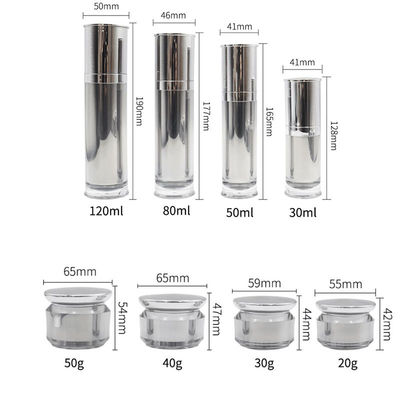 Luxus 15-50g Kosmetik-Packung Set Kosmetik Flasche und Glas