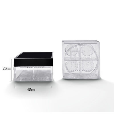 Personalisierte 45*26mm Quadratleere leere Pulverhülle mit 4 Gitter