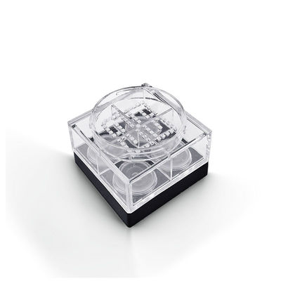 Personalisierte 45*26mm Quadratleere leere Pulverhülle mit 4 Gitter