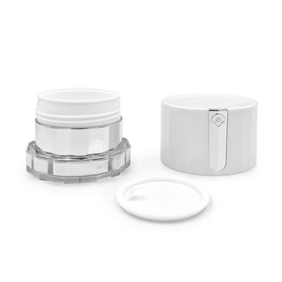 Durchsichtige 50g Kosmetikcreme mit Diamant Logo