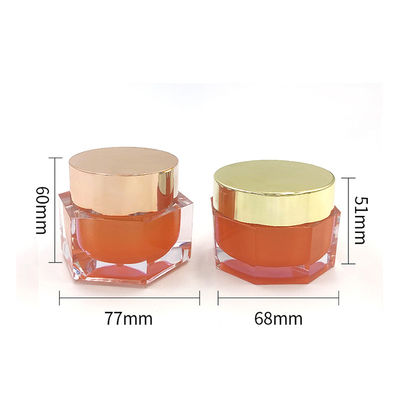 Durchsichtige Acryl-Kosmetik-Glas Diamant-Glas für Hautpflegecreme - 50g