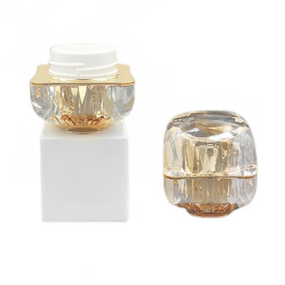 50g Lecksicherheit Kosmetische Creme Jar Diamant Acryl Kleine Jar Custom Logo verfügbar