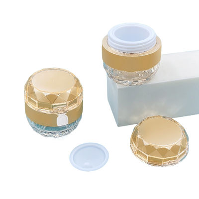 Anpassbar 50g Acryl-Kosmetik-Glas Diamant-Glas Design Hautpflege-Creme Behälter