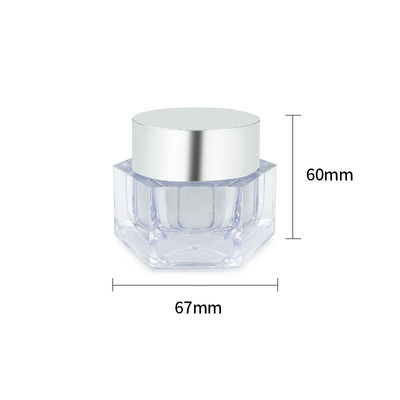 Lecksicher Hautpflegecreme Glas Einfacher Entwurf 30g/50g Kosmetikverpackung mit Probe
