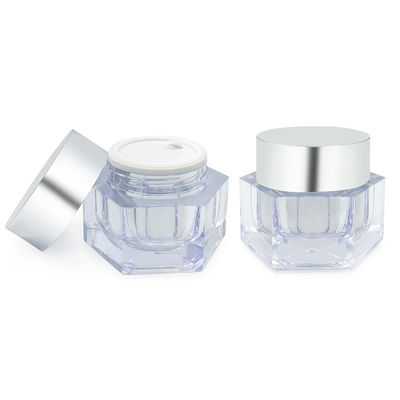 Lecksicher Hautpflegecreme Glas Einfacher Entwurf 30g/50g Kosmetikverpackung mit Probe