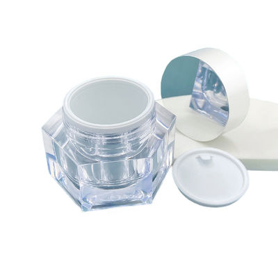 Lecksicher Hautpflegecreme Glas Einfacher Entwurf 30g/50g Kosmetikverpackung mit Probe