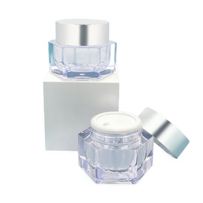 Lecksicher Hautpflegecreme Glas Einfacher Entwurf 30g/50g Kosmetikverpackung mit Probe