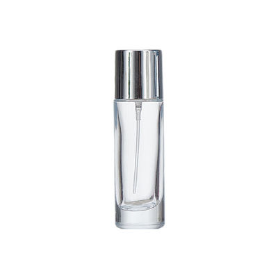 Durchsichtige Glasflasche mit Schraubkappe 100 ml Runde Form Einfaches Design