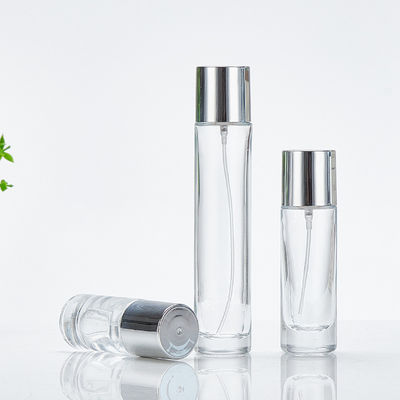 Durchsichtige Glasflasche mit Schraubkappe 100 ml Runde Form Einfaches Design