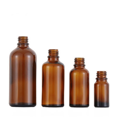 100 ml Transparente Glasbasis Flasche Runde Tropfkappe Kosmetische Verpackung mit kostenloser Probe