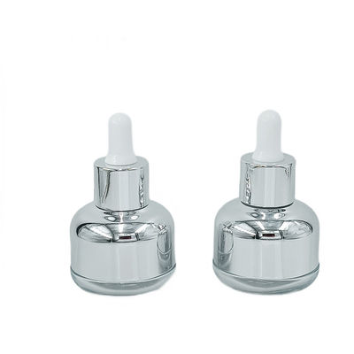 Tropfffeste Glas-Kosmetik-Flasche 50g 60g mit Seidenbilddruck