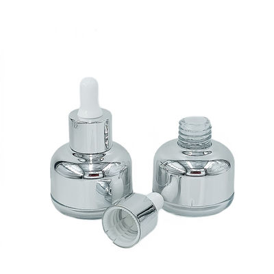 Tropfffeste Glas-Kosmetik-Flasche 50g 60g mit Seidenbilddruck