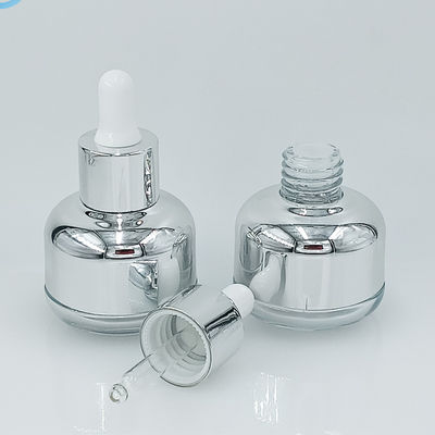 Tropfffeste Glas-Kosmetik-Flasche 50g 60g mit Seidenbilddruck
